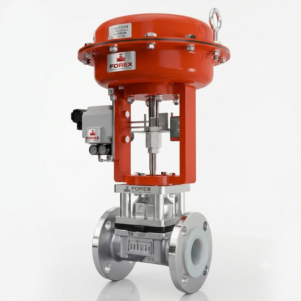 FEP PFA Lined Diaphragm Valve