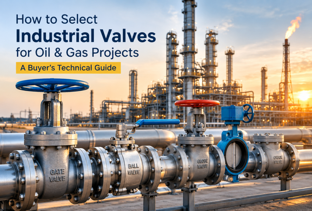 How to Select Industrial Valves for Oil & Gas Projects: A Buyer’s Technical Guide​