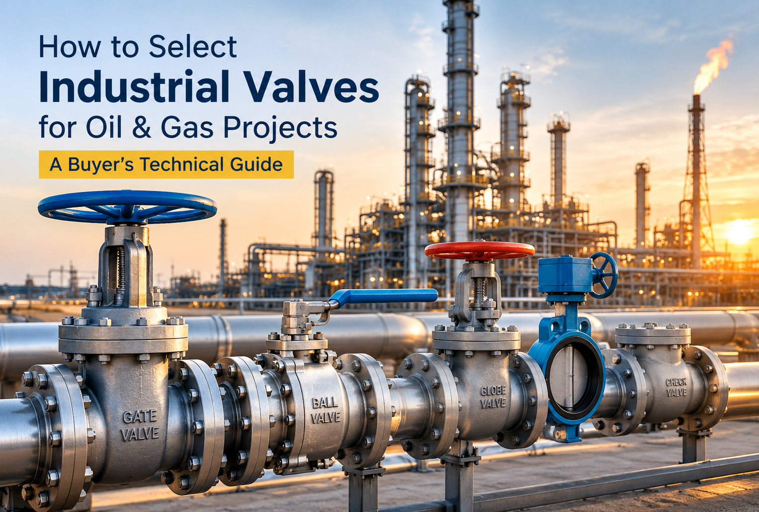 How to Select Industrial Valves for Oil and Gas Projects - Buyer's Technical Guide