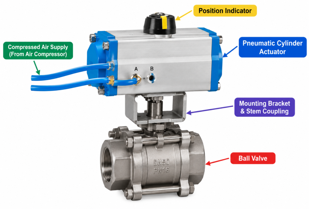 How to Select a Pneumatic Actuator for Industrial Valves: A Buyer’s Guide